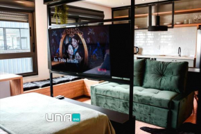 Studio incrível no Parque Una com vaga de garagem